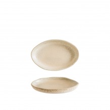 Πιατέλα πορσελάνης οβάλ 19x13cm με ακανόνιστο Rim Sahara cresta Bonna Σετ 6 c503730