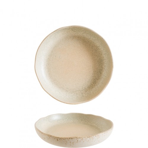 Πιάτο πορσελάνης βαθύ 23cm 750cc με ακανόνιστο Rim Sahara cresta Bonna Σετ 6 c503732