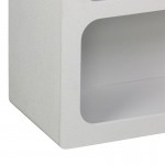 Βιβλιοθήκη-ραφιέρα Emersi pakoworld mdf σε λευκή απόχρωση 70x35x100εκ c503741