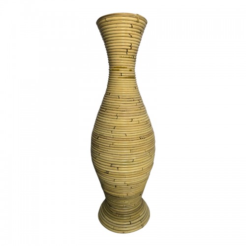 Βάζο Virnia Inart pe rattan σε φυσική απόχρωση Φ40x70εκ c503752
