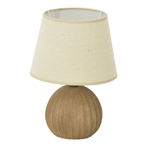 Επιτραπέζιο φωτιστικό Melanie Inart Ε14 κεραμικό σε γκρι antique- μπεζ απόχρωση Φ22x30εκ c503753