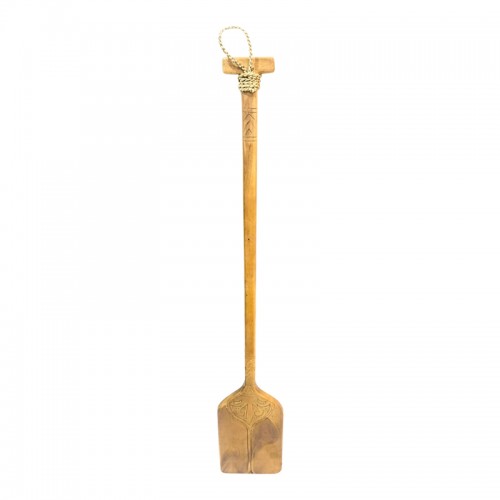 Διακοσμητικό τοίχου κουπί Paddly Inart μαόνι ξύλο σε φυσική απόχρωση 20x3x120εκ c503754