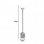 Διακοσμητικό τοίχου κουπί Paddly Inart μαόνι ξύλο σε φυσική απόχρωση 20x3x120εκ c503754