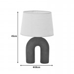 Επιτραπέζιο φωτιστικό Archo Inart Ε27 κεραμικό σε μαύρο-μπεζ απόχρωση Φ30x45εκ c503755