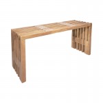 Παγκάκι Zen pakoworld teak ξύλο σε φυσική απόχρωση 90x30x48εκ c503767
