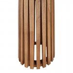 Τραπέζι Kenda I pakoworld mindi ξύλο σε φυσική απόχρωση Φ80x75εκ c503768