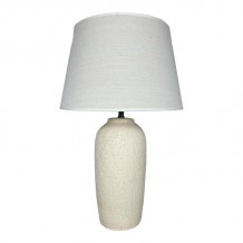 Επιτραπέζιο φωτιστικό Barout Inart Ε27 κεραμικό σε μπεζ απόχρωση Φ40x62εκ c503771