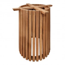 Βάση τραπεζιού εσωτερικού χώρου Galy I pakoworld mindi ξύλο σε φυσική απόχρωση Φ60x75εκ c503773