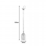 Διακοσμητικό τοίχου κουπί Boon Inart μαόνι ξύλο σε λευκή-φυσική απόχρωση 20x3x120εκ c503778