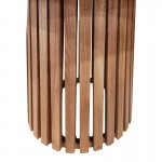 Τραπέζι Kenda Ι pakoworld mindi ξύλο σε φυσική απόχρωση Φ120x75εκ c503780