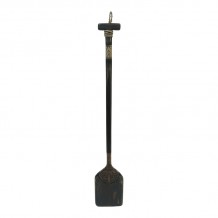 Διακοσμητικό τοίχου κουπί Boon Inart μαόνι ξύλο σε μαύρη-φυσική απόχρωση 20x3x120εκ c503784