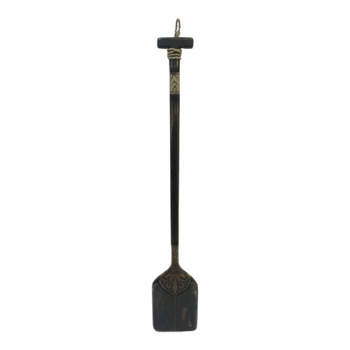 Διακοσμητικό τοίχου κουπί Boon Inart μαόνι ξύλο σε μαύρη-φυσική απόχρωση 20x3x120εκ c503784