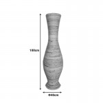 Βάζο Virnia Inart pe rattan σε φυσική απόχρωση Φ40x100εκ c503785