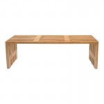 Παγκάκι Zen pakoworld teak ξύλο σε φυσική απόχρωση 140x35x48εκ c503787