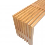 Παγκάκι Zen pakoworld teak ξύλο σε φυσική απόχρωση 140x35x48εκ c503787