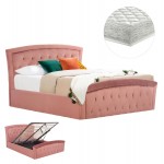 ΚΡΕΒΑΤΙ ΜΕ ΣΤΡΩΜΑ ΑΠΟΘ ΧΩΡΟ ODELIA HM21279 02 ΣΑΠΙΟ ΜΗΛΟ ΒΕΛΟΥΔΟ--ΓΙΑ 160x200εκ c503796