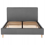 ΚΡΕΒΑΤΙ ΜΕ ΣΤΡΩΜΑ INDRA HM21280 01 ΓΚΡΙ ΥΦΑΣΜΑ--ΓΙΑ 160x200εκ c503798