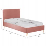 ΚΡΕΒΑΤΙ ΜΕ ΣΤΡΩΜΑ MAYLIN HM21281 01 ΣΑΠΙΟ ΜΗΛΟ ΒΕΛΟΥΔΟ--ΓΙΑ 120x200εκ c503802