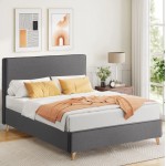 ΚΡΕΒΑΤΙ ΜΕ ΣΤΡΩΜΑ MAYLIN HM21281 03 ΓΚΡΙ ΥΦΑΣΜΑ--ΓΙΑ 120x200εκ c503804