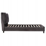 ΚΡΕΒΑΤΙ ΜΕ ΣΤΡΩΜΑ RILEY HM21282 01 ΓΚΡΙ ΒΕΛΟΥΔΟ--ΓΙΑ 90x200εκ c503805