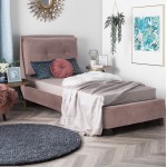 ΚΡΕΒΑΤΙ ΜΕ ΣΤΡΩΜΑ RILEY HM21282 02 ΣΑΠΙΟ ΜΗΛΟ ΒΕΛΟΥΔΟ--ΓΙΑ 90x200εκ c503806