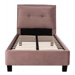 ΚΡΕΒΑΤΙ ΜΕ ΣΤΡΩΜΑ RILEY HM21282 02 ΣΑΠΙΟ ΜΗΛΟ ΒΕΛΟΥΔΟ--ΓΙΑ 90x200εκ c503806