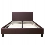 ΚΡΕΒΑΤΙ ΜΕ ΣΤΡΩΜΑ BECCA HM21283 02 ΚΑΦΕ PU--ΓΙΑ 150x200εκ c503808