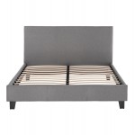 ΚΡΕΒΑΤΙ ΜΕ ΣΤΡΩΜΑ BECCA HM21283 04 ΓΚΡΙ ΥΦΑΣΜΑ--ΓΙΑ 150x200εκ c503817