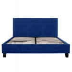 ΚΡΕΒΑΤΙ ΜΕ ΣΤΡΩΜΑ BECCA HM21283 07 ΜΠΛΕ ΒΕΛΟΥΔΟ--ΓΙΑ 150x200εκ c503820