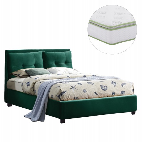 ΚΡΕΒΑΤΙ ΜΕ ΣΤΡΩΜΑ BILLIE HM21284 06 ΚΥΠΑΡΙΣΣΙ ΒΕΛΟΥΔΟ--ΓΙΑ 160x200εκ c503824