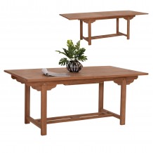 TΡΑΠΕΖΙ ΤΡΑΠΕΖΑΡΙΑΣ ΑΝΟΙΓΟΜΕΝΟ CRANDER HM6376 ΞΥΛΟ TEAK ΣΕ ΦΥΣΙΚΟ 180-240x100x76Υεκ c503827