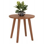 TΡΑΠΕΖΙ ΤΡΑΠΕΖΑΡΙΑΣ ΣΤΡΟΓΓΥΛΟ DANTE HM6379 ΞΥΛΟ TEAK Φ80x75Υεκ c503843