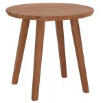 TΡΑΠΕΖΙ ΤΡΑΠΕΖΑΡΙΑΣ ΣΤΡΟΓΓΥΛΟ DANTE HM6379 ΞΥΛΟ TEAK Φ80x75Υεκ c503843