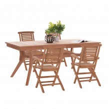 ΣΕΤ ΤΡΑΠΕΖΑΡΙΑΣ WONDER HM21290 ΤΡΑΠΕΖΙ 4 ΠΟΛΥΘΡΟΝΕΣ ΠΤΥΣΣΟΜΕΝΕΣ-ΤΕΑΚ c503846