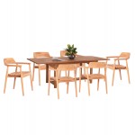 ΣΕΤ ΤΡΑΠΕΖΑΡΙΑΣ FREM HM21291 ΤΡΑΠΕΖΙ 6 ΠΟΛΥΘΡΟΝΕΣ---ΤΕΑΚ ΞΥΛΟ c503847