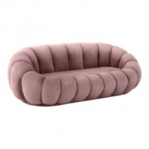 Καναπές Embrace pakoworld βελούδο σε σάπιο μήλο απόχρωση 180x105x65εκ c503852