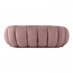 Καναπές Embrace pakoworld βελούδο σε σάπιο μήλο απόχρωση 180x105x65εκ c503852