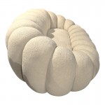 Καναπές Embrace pakoworld μπουκλέ ύφασμα σε μπεζ απόχρωση 180x105x65εκ c503856