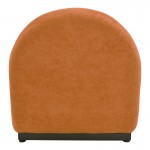 Πολυθρόνα περιστρεφόμενη Zenny pakoworld υφασμα terracotta 64x85x68εκ c503863