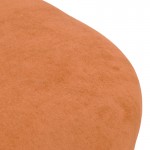 Πολυθρόνα περιστρεφόμενη Zenny pakoworld υφασμα terracotta 64x85x68εκ c503863