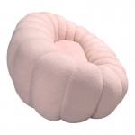 Καναπές Embrace pakoworld μπουκλέ ύφασμα σε ροζ απόχρωση 180x105x65εκ c503869