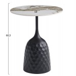 ΤΡΑΠΕΖΙ ΣΑΛΟΝΙΟΥ LONGSTEM HM18317 02 ΒΑΣΗ ΜΑΥΡΗ--SINTERED STONE PANDORA SCHEME Φ50 c503881