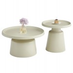 ΣΕΤ 2 ΤΡΑΠΕΖΙΑ ΣΑΛΟΝΙΟΥ RINKON2 HM18304 04 ΜΕΤΑΛΛΟ ΣΕ ΣΑΜΠΑΝΙ Φ50εκ Φ70εκ c503886