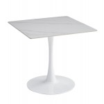 ΤΡΑΠΕΖΙ ΤΡΑΠΕΖΑΡΙΑΣ TETRAN HM18315 01 ΒΑΣΗ ΛΕΥΚΗ--SINTERED STONE SNOW WHITE 80x80x74Υεκ c503894