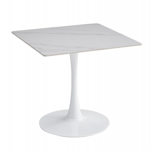 ΤΡΑΠΕΖΙ ΤΡΑΠΕΖΑΡΙΑΣ TETRAN HM18315 01 ΒΑΣΗ ΛΕΥΚΗ--SINTERED STONE SNOW WHITE 80x80x74Υεκ c503894