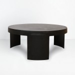 VOLCANO COFFEE TABLE ΜΑΥΡΟ 88x88x37cm c503901