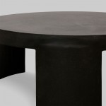 VOLCANO COFFEE TABLE ΜΑΥΡΟ 65x65x42cm c503904