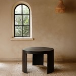 VOLCANO COFFEE TABLE ΜΑΥΡΟ 65x65x42cm c503904