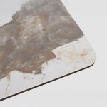 CANYON ΤΡΑΠΕΖΙ ΚΑΦΕ BITTER ΛΕΥΚΟ ΜΕ ΟΨΗ ΜΑΡΜΑΡΟΥ 200x90x76cm c503912