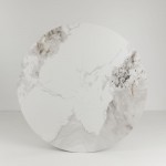 ATRIUM ΤΡΑΠΕΖΙ ΛΕΥΚΟ ΜΕ ΟΨΗ ΜΑΡΜΑΡΟΥ 110x110x76 c503914